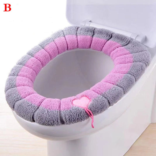 1Pcs Bathroom Toilet Seat Cover Soft Warmer Washable Mat Cover Pad Cushion Seat eprolo