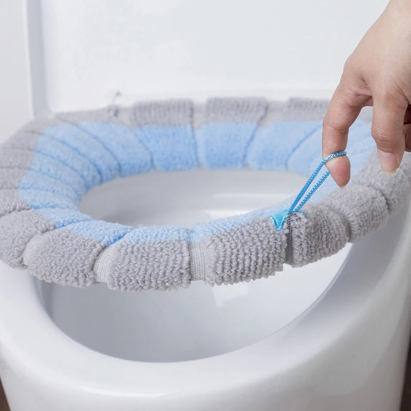 1Pcs Bathroom Toilet Seat Cover Soft Warmer Washable Mat Cover Pad Cushion Seat eprolo
