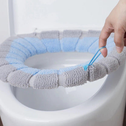 1Pcs Bathroom Toilet Seat Cover Soft Warmer Washable Mat Cover Pad Cushion Seat eprolo