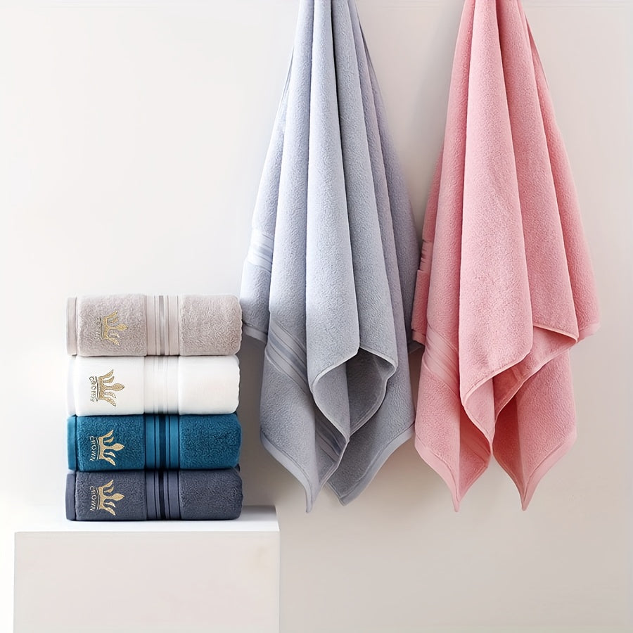 8 Piece Luxury Hotel Cotton Bath Towel Set - 390 GSM