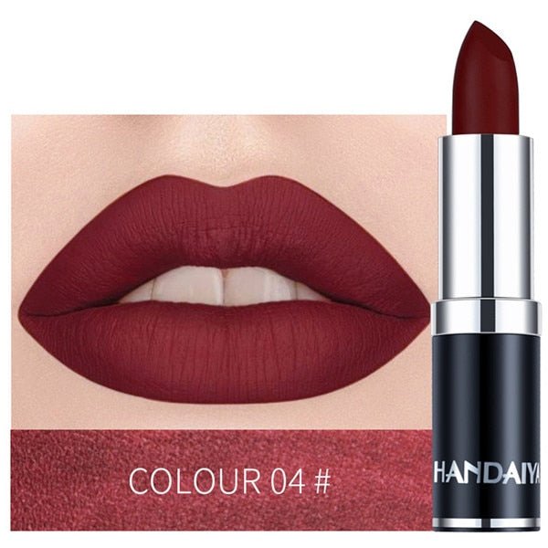1PC Colour Matte Lipstick Waterproof Long Lasting No Fade Away - Shello's Creative Boutique