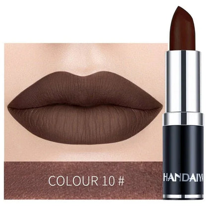 1PC Colour Matte Lipstick Waterproof Long Lasting No Fade Away - Shello's Creative Boutique