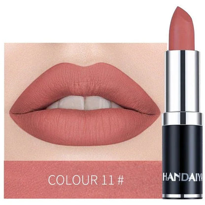 1PC Colour Matte Lipstick Waterproof Long Lasting No Fade Away - Shello's Creative Boutique