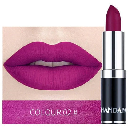 1PC Colour Matte Lipstick Waterproof Long Lasting No Fade Away - Shello's Creative Boutique
