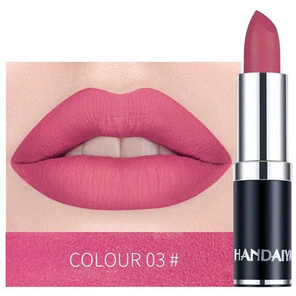 1PC Colour Matte Lipstick Waterproof Long Lasting No Fade Away - Shello's Creative Boutique