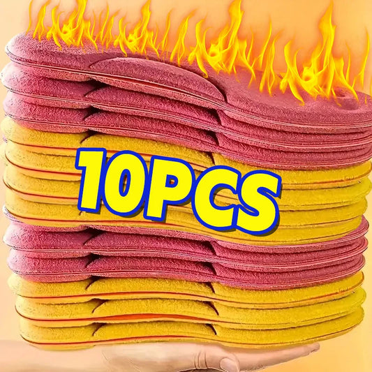 2-10pcs Self Heating Insoles Thermostatic Thermal Insole Massage Memory Foam Arch Support Shoe Pad Heated Pads Winter Men Women eprolo