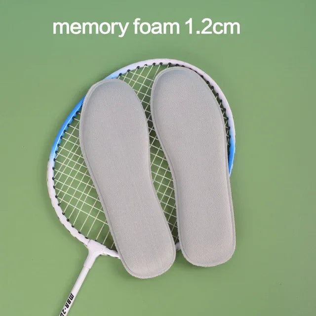 2 Pair Slow Rebound Memory Foam Insole Shoes Pad Sweat Breathable Cushion Super Soft Insole Sweat Absorption Running Cushion - Shello's Creative Boutique