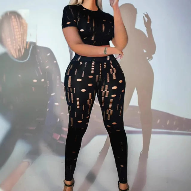 2 Piece Women Sets 2025 New Arrival Plus Size Summer Matching Sets Print Two Pieces Sets Top Pants Suits Outfits Clothing eprolo