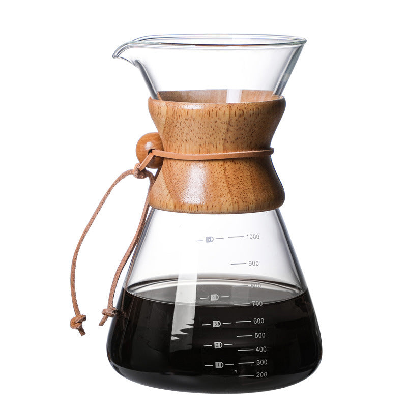 High Borosilicate Glass Hand Brewed Coffee Pot, Glass Coffee Pot, Coffee Set, Coffee Sharing Pot, Coffee Pot eprolo