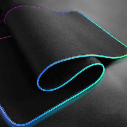 RGB LED Lighting Computer Gaming Mouse Pad with 10 Lighting Modes - Shello's Creative Boutique