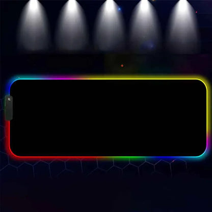 RGB LED Lighting Computer Gaming Mouse Pad with 10 Lighting Modes - Shello's Creative Boutique