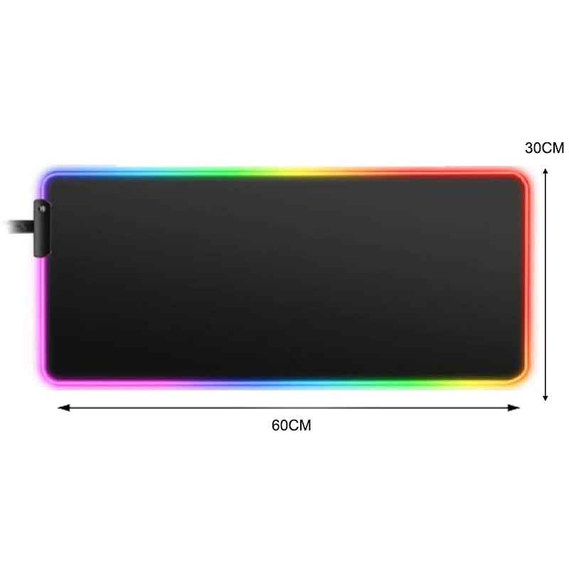 RGB LED Lighting Computer Gaming Mouse Pad with 10 Lighting Modes