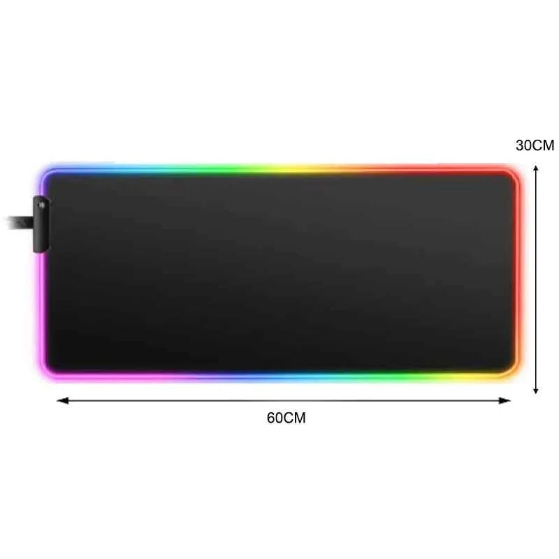 RGB LED Lighting Computer Gaming Mouse Pad with 10 Lighting Modes - Shello's Creative Boutique