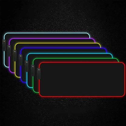 RGB LED Lighting Computer Gaming Mouse Pad with 10 Lighting Modes - Shello's Creative Boutique