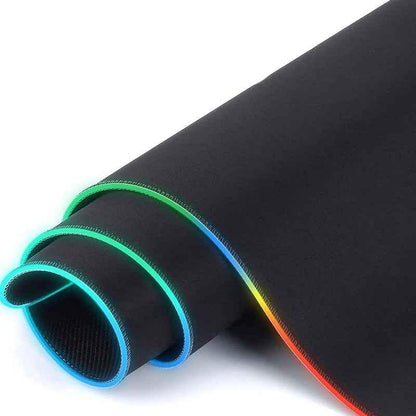 RGB LED Lighting Computer Gaming Mouse Pad with 10 Lighting Modes - Shello's Creative Boutique