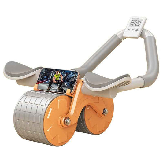Anti-Slip Automatic Rebound Abdominal Wheel with Elbow Support Fitness Tool