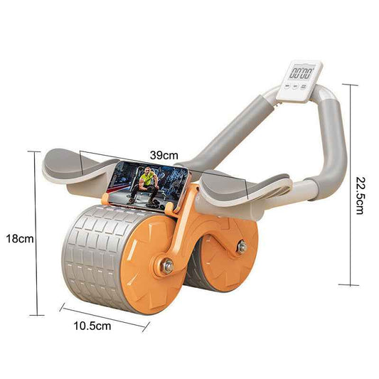 Anti-Slip Automatic Rebound Abdominal Wheel with Elbow Support Fitness Tool