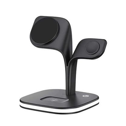 5 in1 Foldable Wireless Fast Charger Dock Station for Apple - Available in Black and White - Shello's Creative Boutique