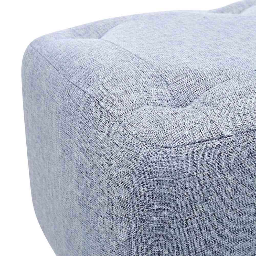 Linen Fabric Foot Rest Stool Ottoman Seat - Shello's Creative Boutique