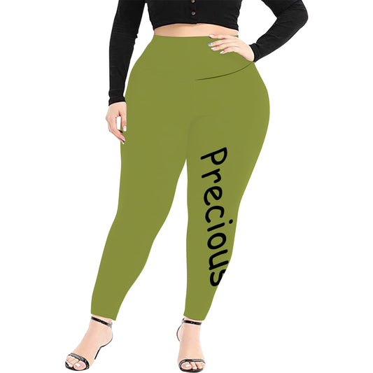 Women's High Waist Leggings(Plus Size)(ModelL45)