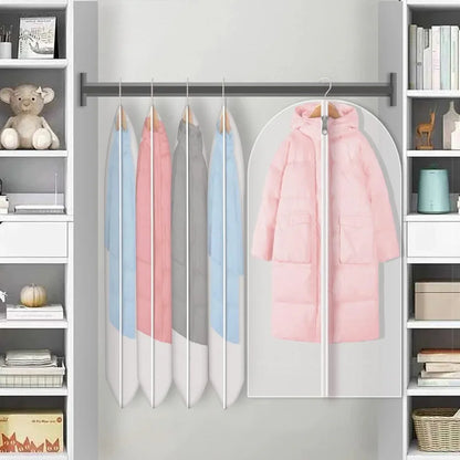 PEVA Garment Bags with Full Zipper for Closet Storage and Protection - Shello's Creative Boutique