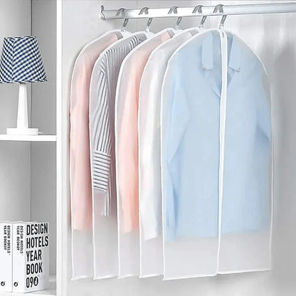 PEVA Garment Bags with Full Zipper for Closet Storage and Protection - Shello's Creative Boutique