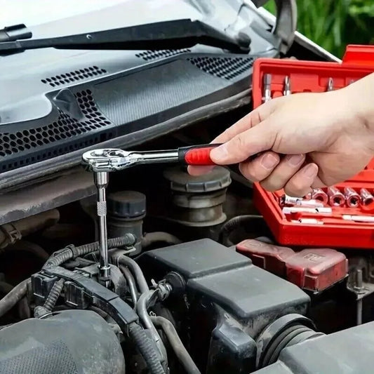 46-Piece Socket Wrench and Screwdriver Bits Ratchet Driver Kit