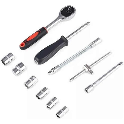 46-Piece Socket Wrench and Screwdriver Bits Ratchet Driver Kit - Shello's Creative Boutique