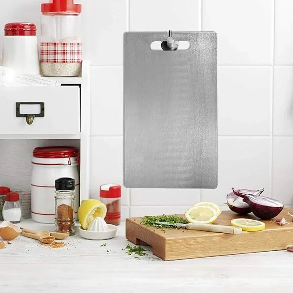 Double Sided Titanium Cutting Board for Kitchen and Camping - Shello's Creative Boutique