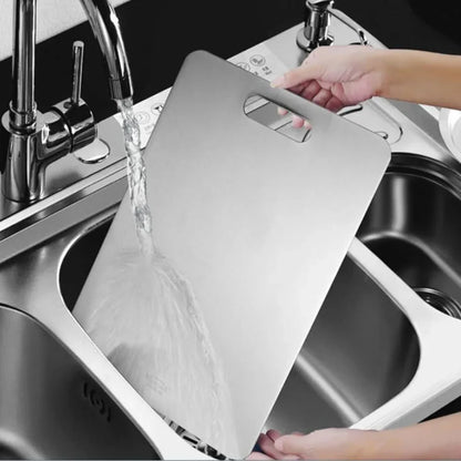 Double Sided Titanium Cutting Board for Kitchen and Camping - Shello's Creative Boutique