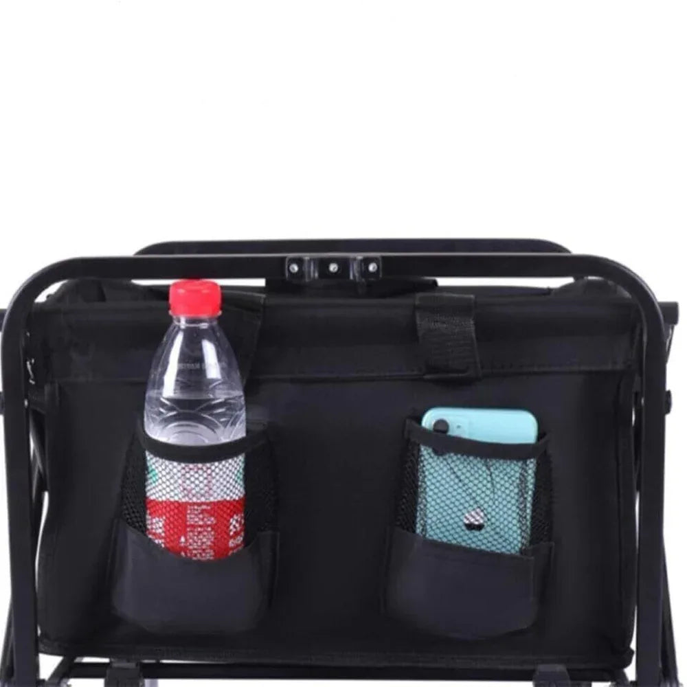 Heavy-Duty Foldable Garden Trolley Cart with 5 Inch Rubber Wheels - Shello's Creative Boutique