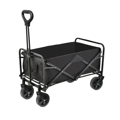 Heavy-Duty Foldable Garden Trolley Cart with 5 Inch Rubber Wheels - Shello's Creative Boutique