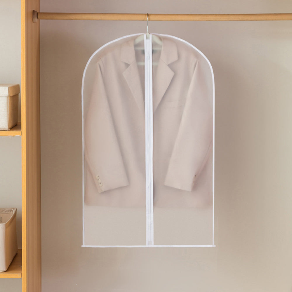 PEVA Garment Bags with Full Zipper for Closet Storage and Protection