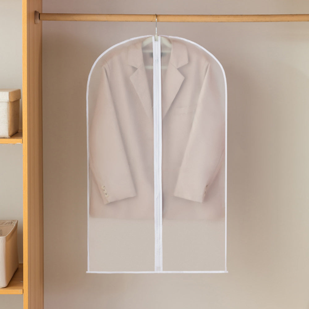 PEVA Garment Bags with Full Zipper for Closet Storage and Protection