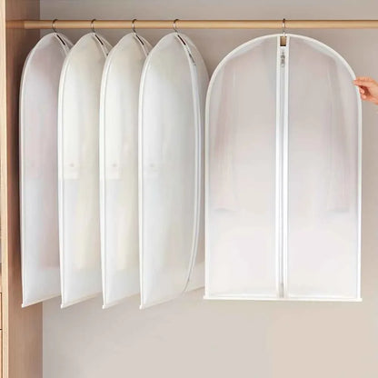 PEVA Garment Bags with Full Zipper for Closet Storage and Protection - Shello's Creative Boutique