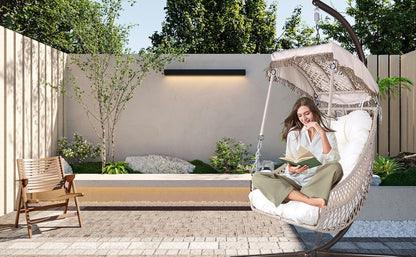 Luxury Swing Egg Chair with Stand - Indoor/Outdoor Hanging Chair with Sunshade