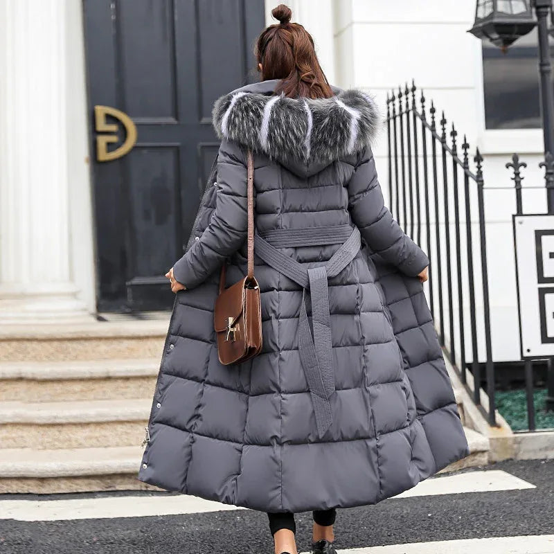 Slim Women Winter Jacket Cotton Padded Warm Thicken Ladies Coat Long Coats Parka Womens Jackets - Shello's Creative Boutique