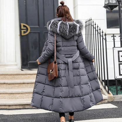 Slim Women Winter Jacket Cotton Padded Warm Thicken Ladies Coat Long Coats Parka Womens Jackets - Shello's Creative Boutique