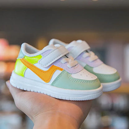 Baby Sports Sneakers – Soft Leather Flats for Stylish Little Steps - Shello's Creative Boutique