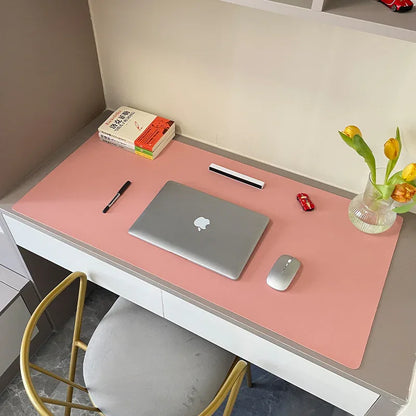 1 Pcs Large Size 60x30mm Office Desk Protector Mat PU Leather Waterproof Mouse Pad Desktop Keyboard Desk Pad Gaming Mousepad - Shello's Creative Boutique