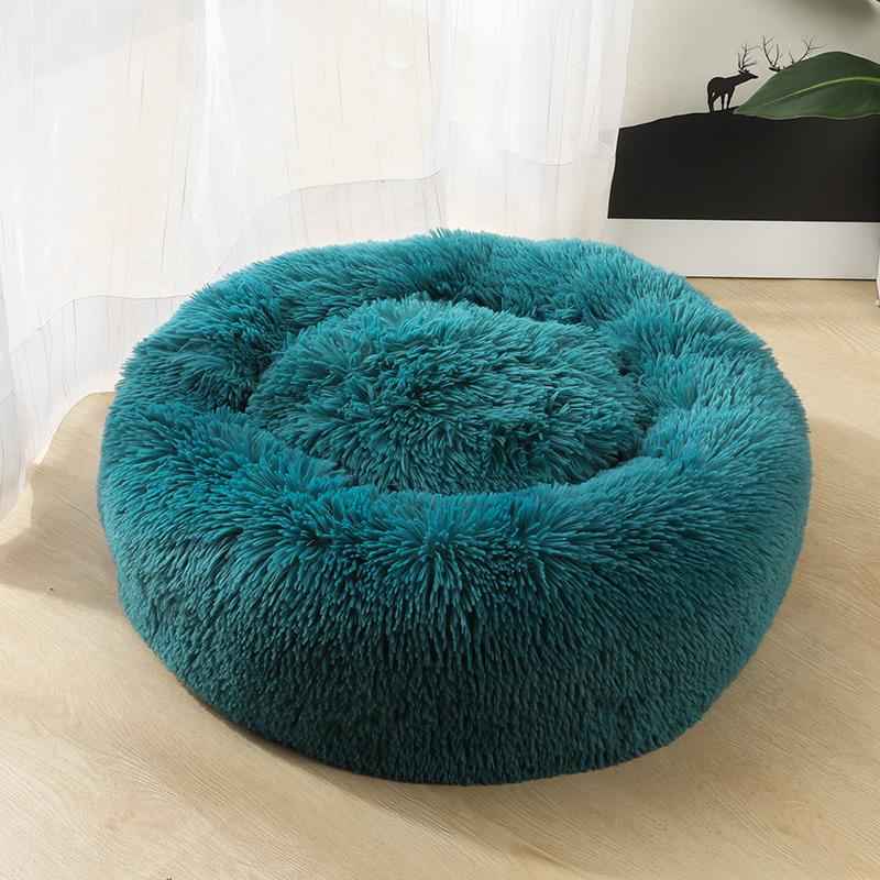 Donut Dog Bed - Soft Washable Pet Cushion for Dogs & Cats