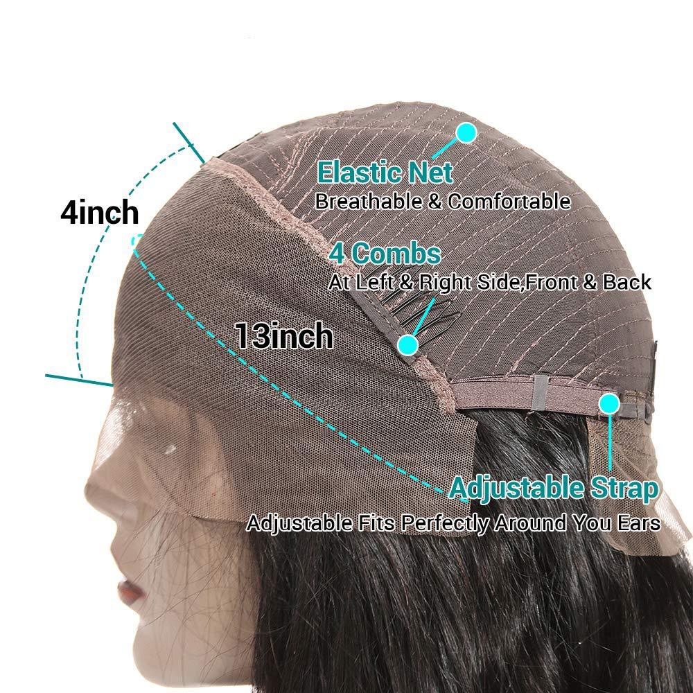 13 * 4 full frontal lace, first tier bob, European and American full human hair wig eprolo