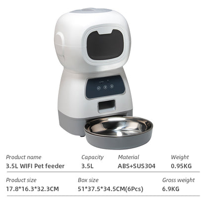 Wifi Smart APP Pet Feeder Household use Microchip Dog Automatic Pet Feeder Automatic Pet Feeder eprolo