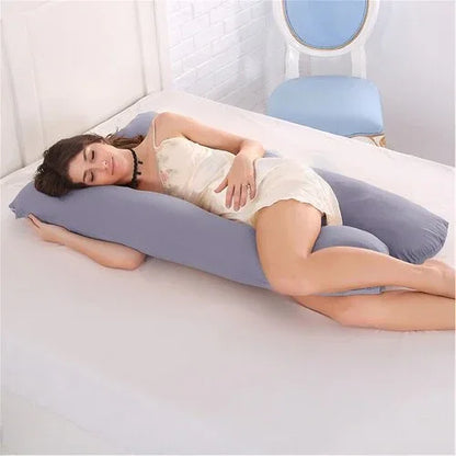 Pregnancy Pillow Bedding Full Body Pillow for Pregnant Women Comfortable U-Shape Cushion Long Side Sleeping Support Pillows - Shello's Creative Boutique