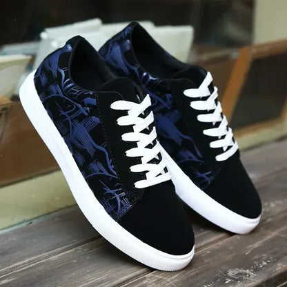 Men Vulcanized Canvas Shoes for Men Summer Graffiti High Top Men's Sneakers - Shello's Creative Boutique