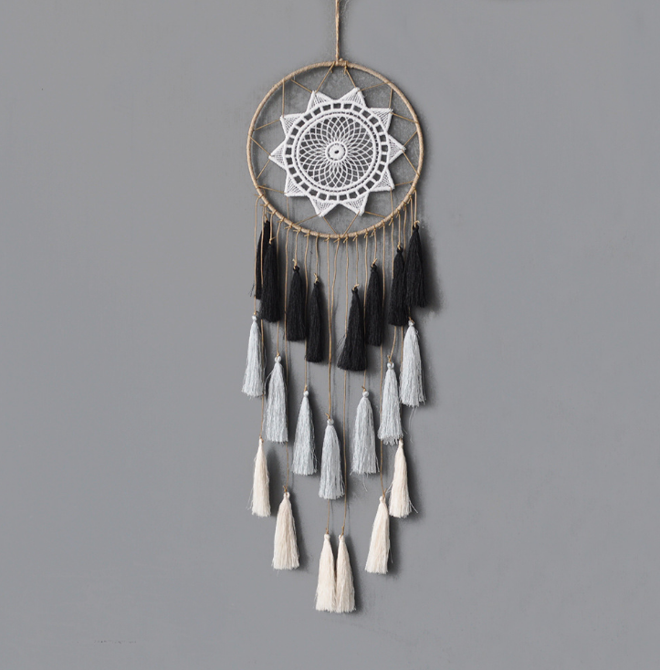  Fashion Gift Tassel & Lace Dreamcatcher Wind Chimes Tassel Pendant Big Dream Catcher Home Wall Hanging Decor Regalo Amor