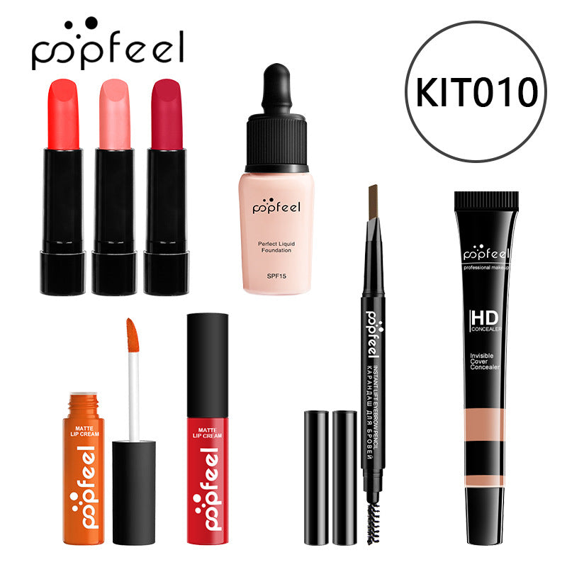 POPFEEL Makeup Full Kit Female Make Up Set Eye Shadow Eyeshadow Palette Lip Gloss Mascara Eyeliner Brushes Bag Make-up for Women - Shello's Creative Boutique