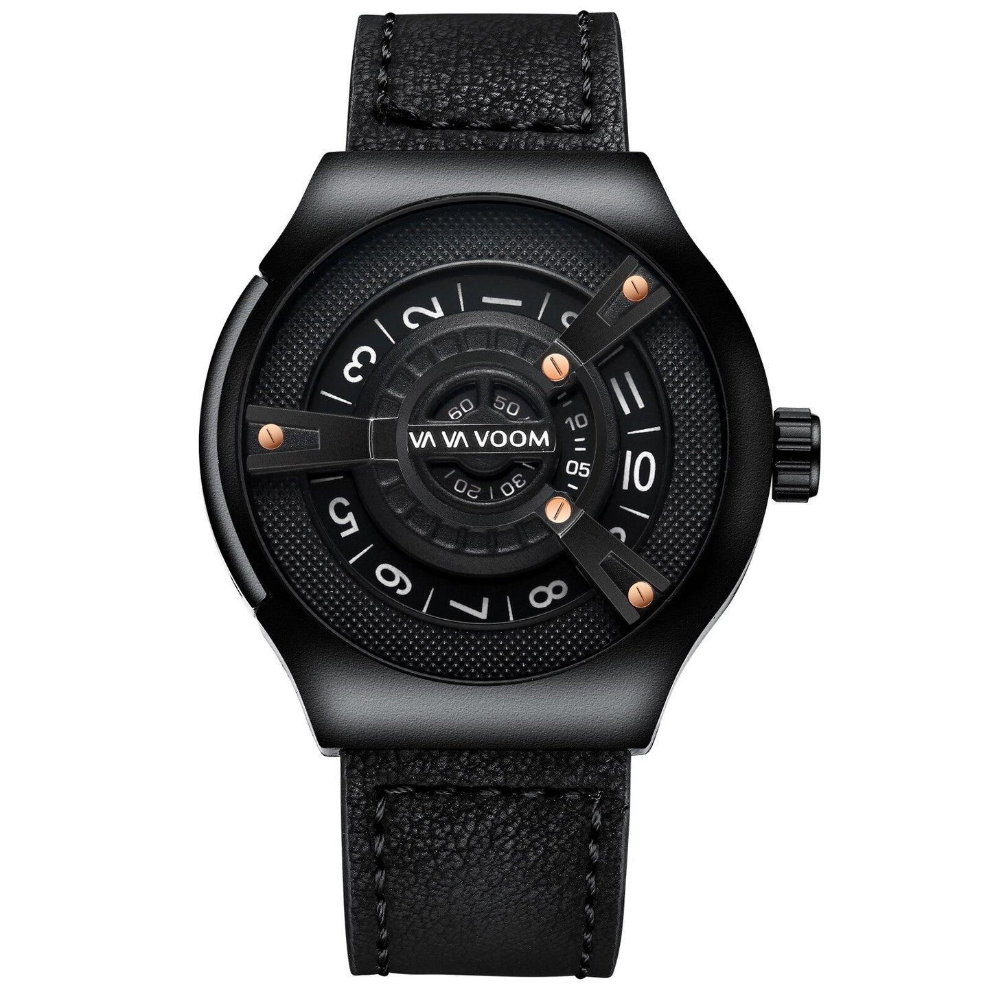 VAVA VOOM Brand VA-275 Creative Big Watch Men Fashions Sports Watches Men's Wrist Watch Men Luxury Casual Men Watch Leather Male Clock Shello Creative Boutique