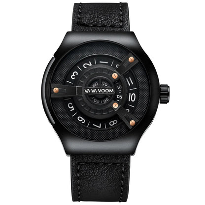 VAVA VOOM Brand VA-275 Creative Big Watch Men Fashions Sports Watches Men's Wrist Watch Men Luxury Casual Men Watch Leather Male Clock - Shello's Creative Boutique