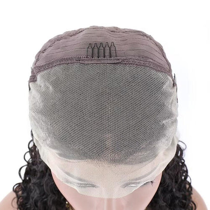 Bob Water Wave Human Hair Wig (Orange Red) - Shello's Creative Boutique